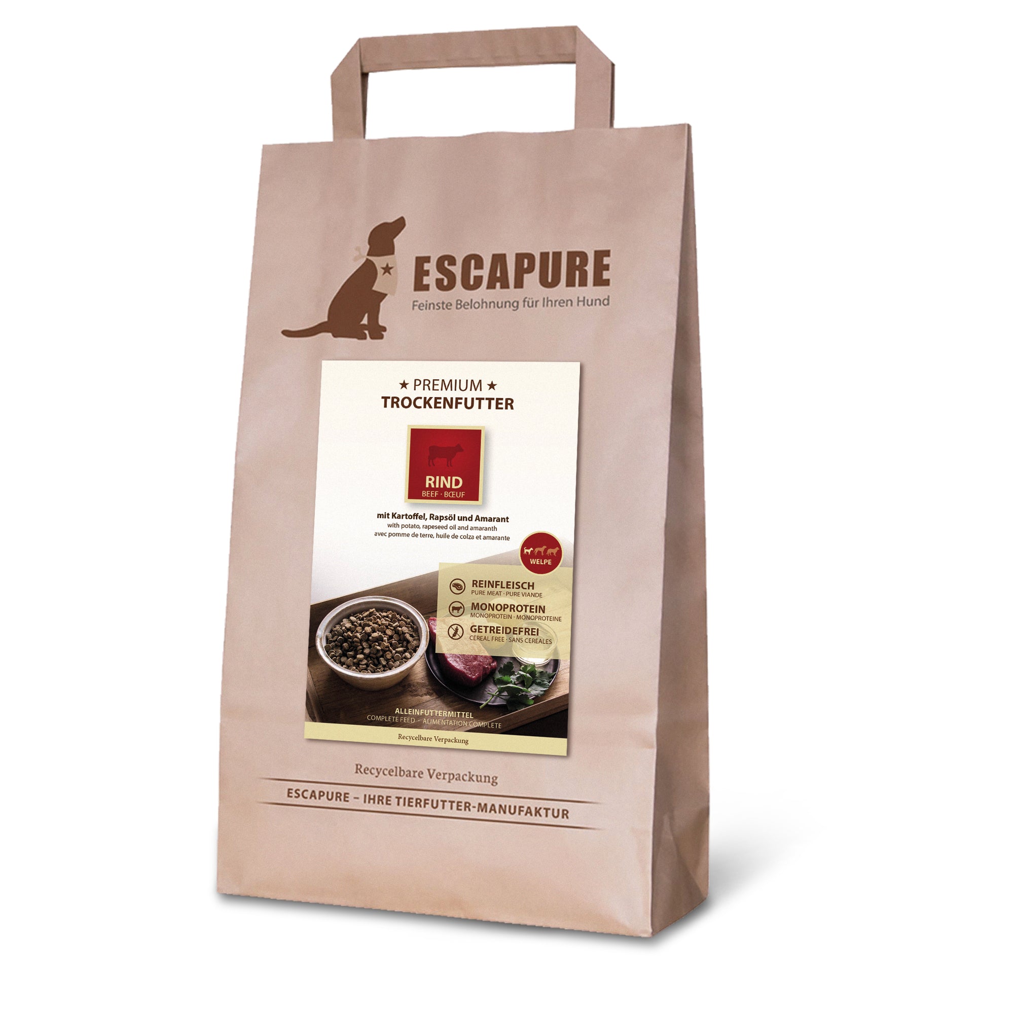 Welpe Rind Premium Trockenfutter