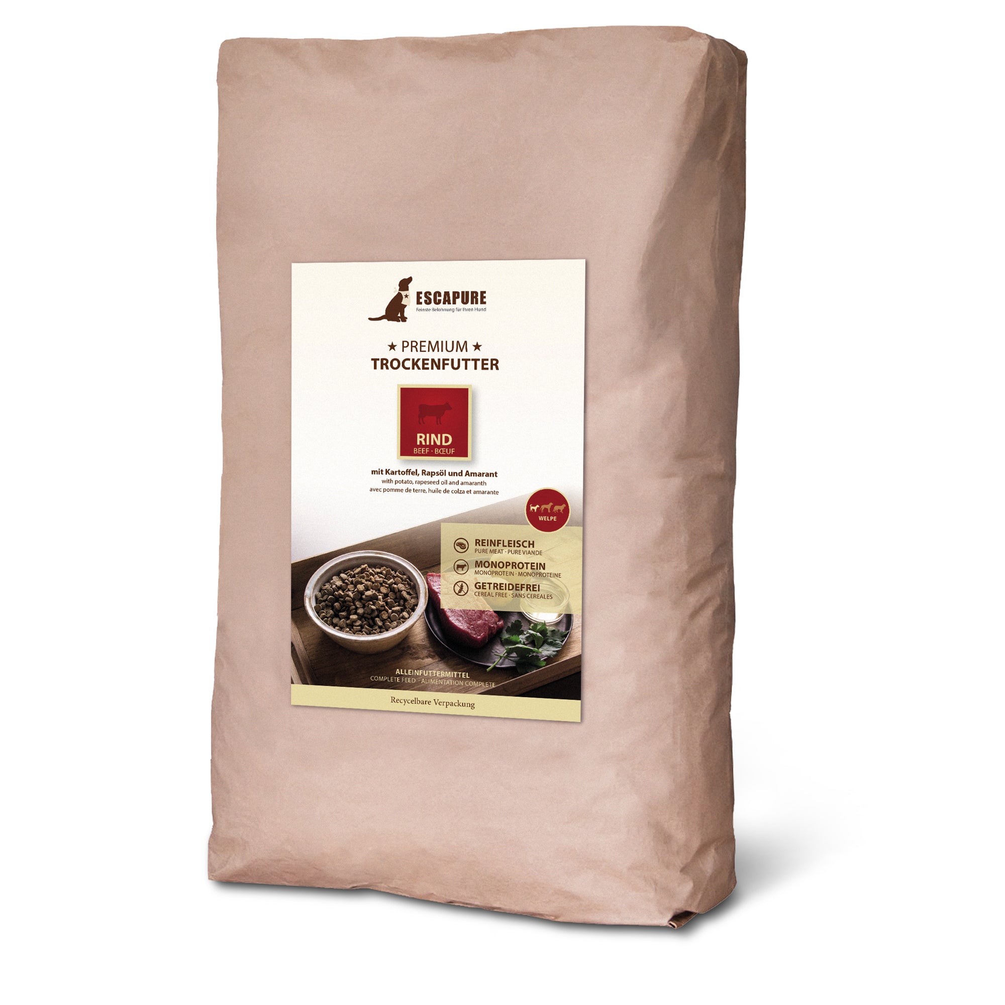 Welpe Rind Premium Trockenfutter