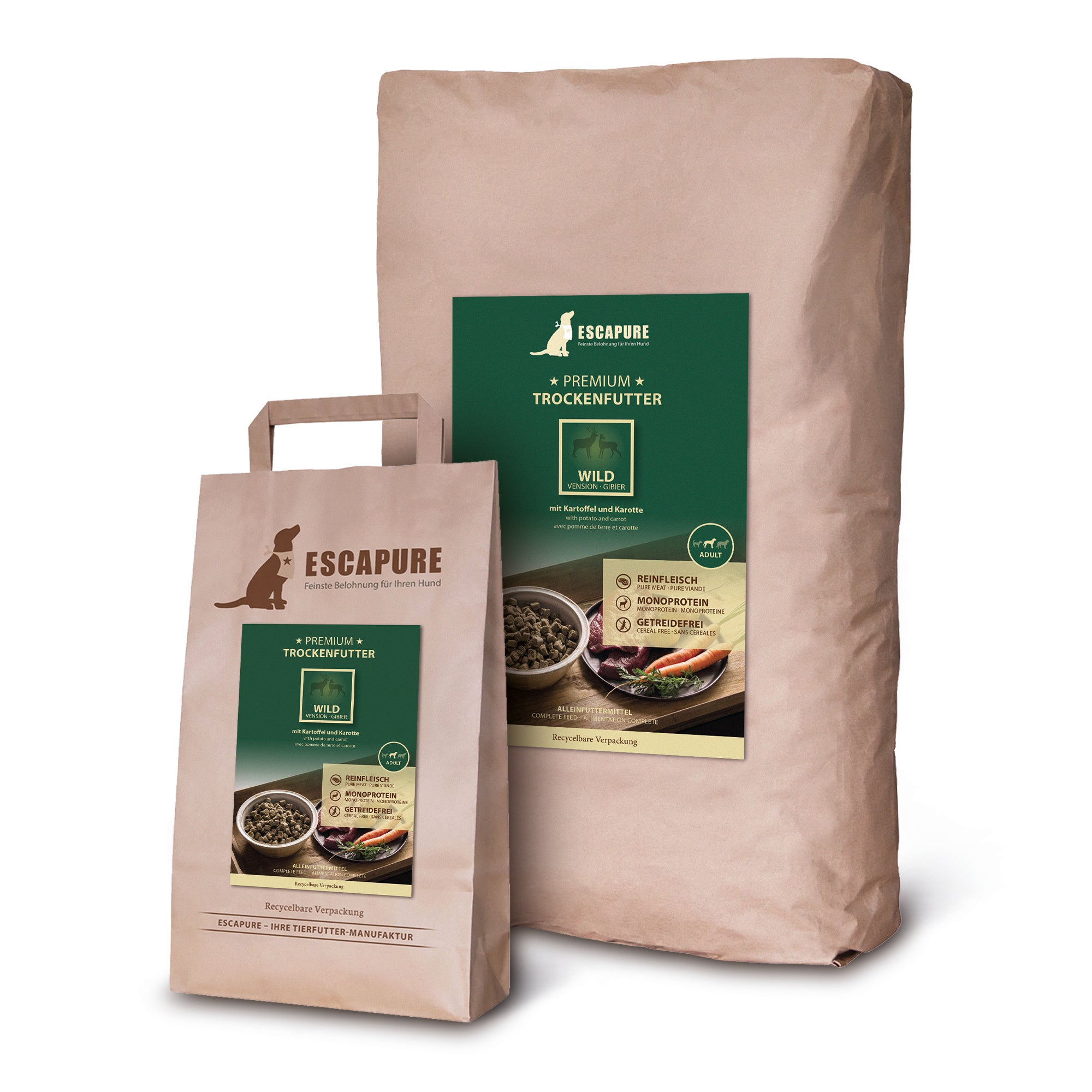 Trockenfutter Wildfleisch – Hypoallergen & getreidefrei