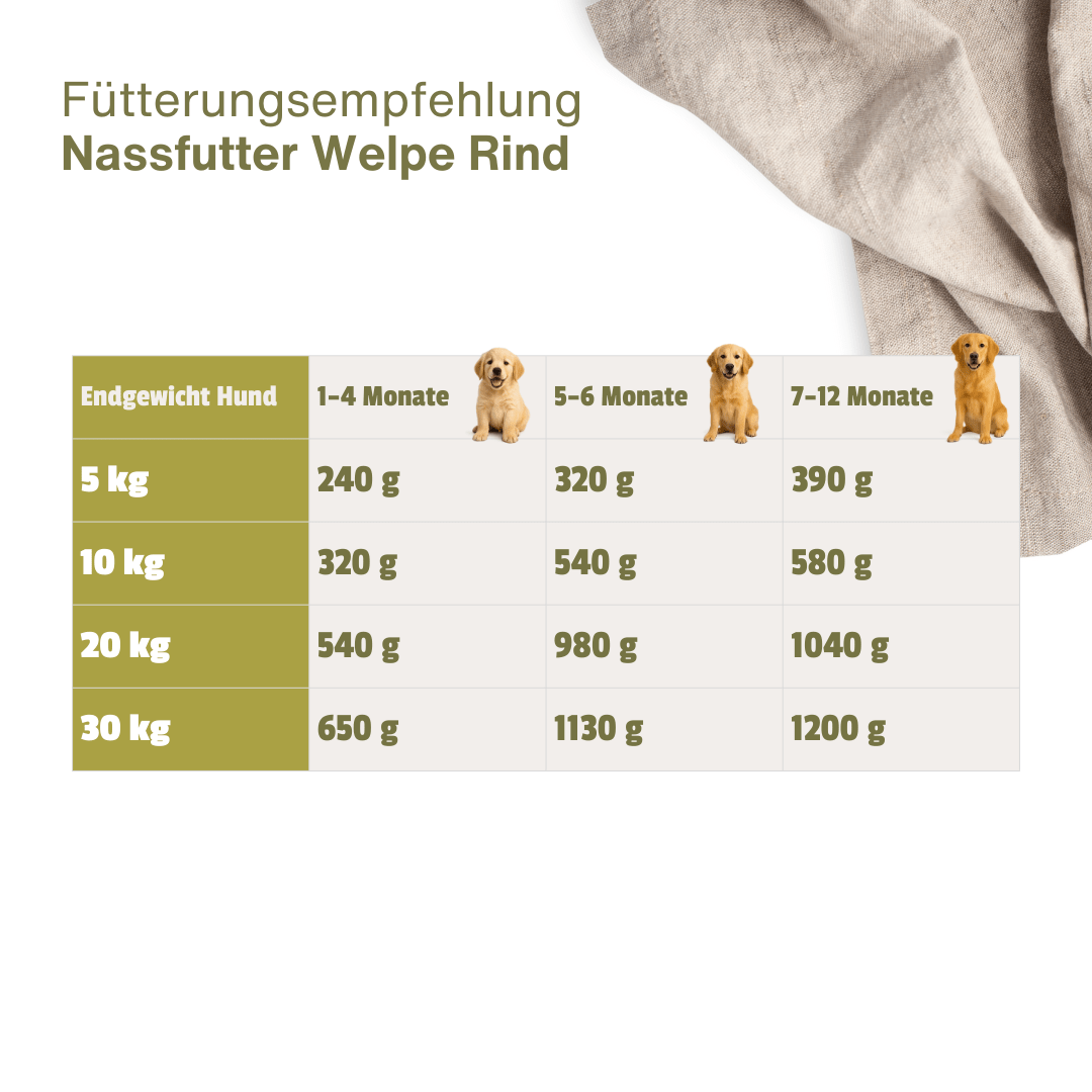 Welpen-Menu Rind