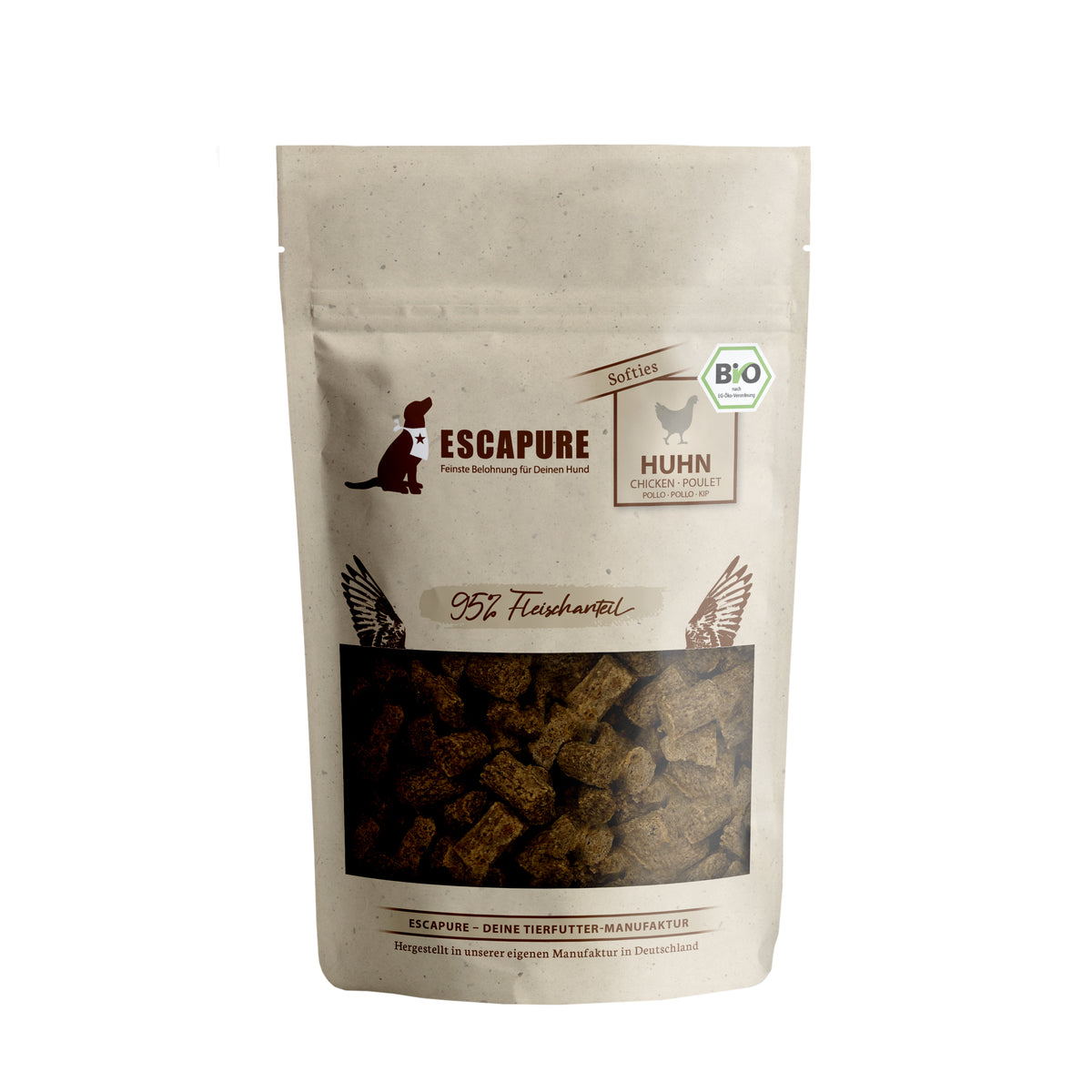 Snacks mit Bio-Huhn – Schonend & getreidefrei | Escapure