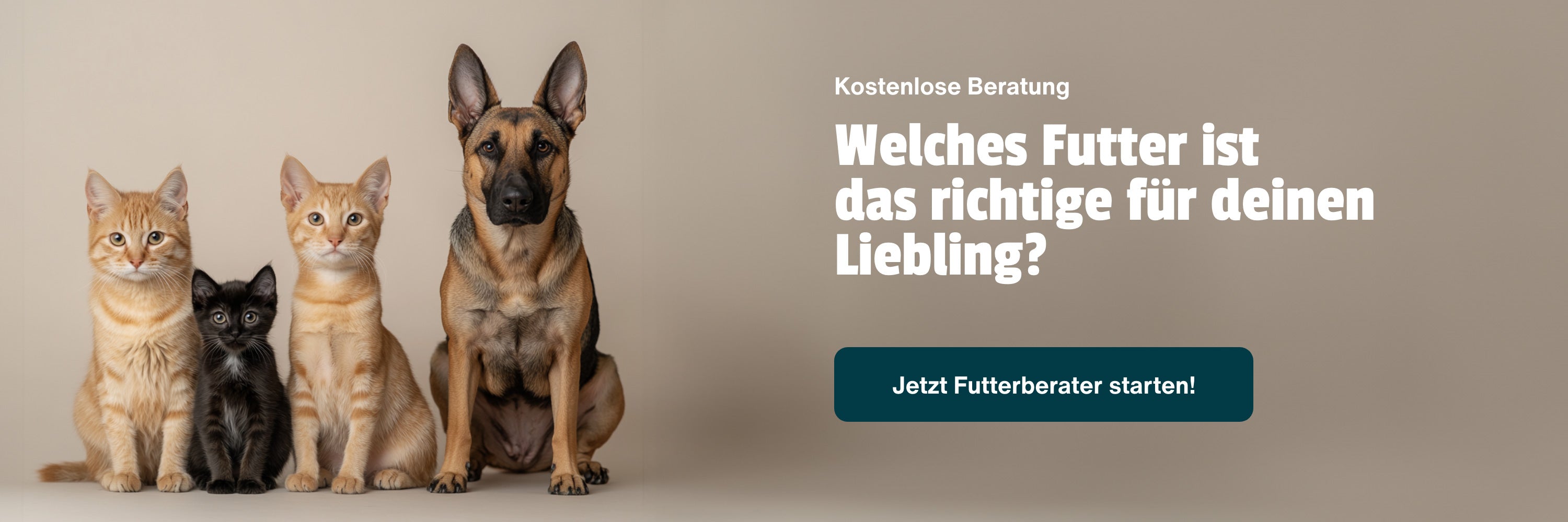 Escapure Futterberater, kostenlose Beratung für das perfekte Hundefutter und Katzenfutter