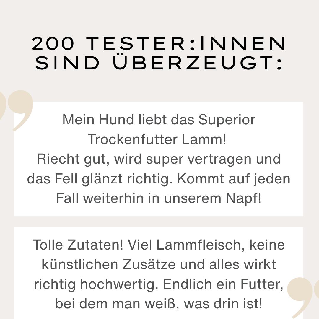 Superior Trockenfutter Lamm